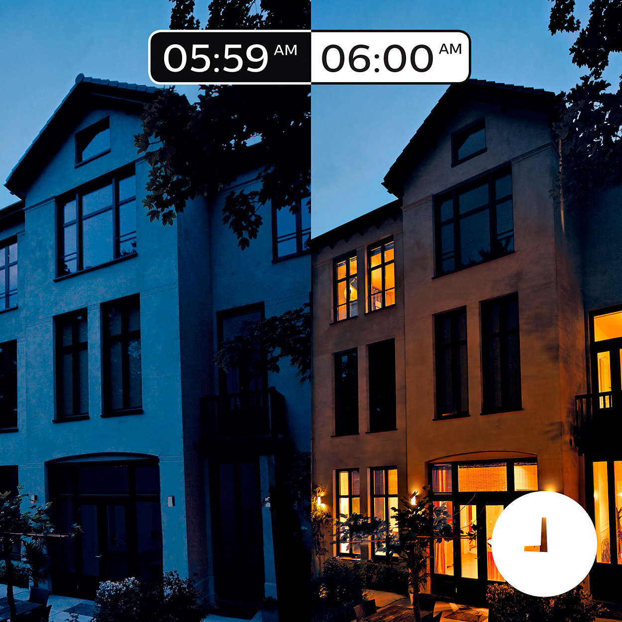 Časové scény svietenia